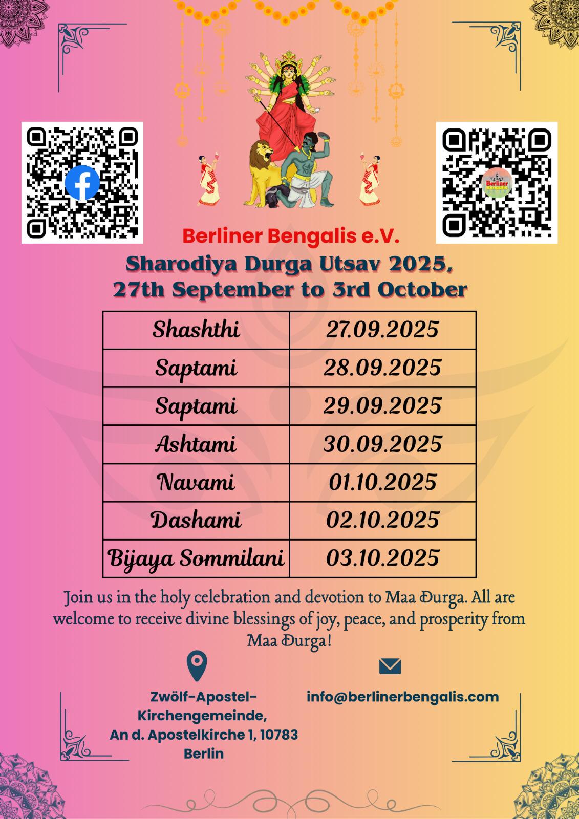 Berlin Durga Puja 2025